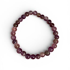 7” stretch Brazilian amethyst crystal bracelet